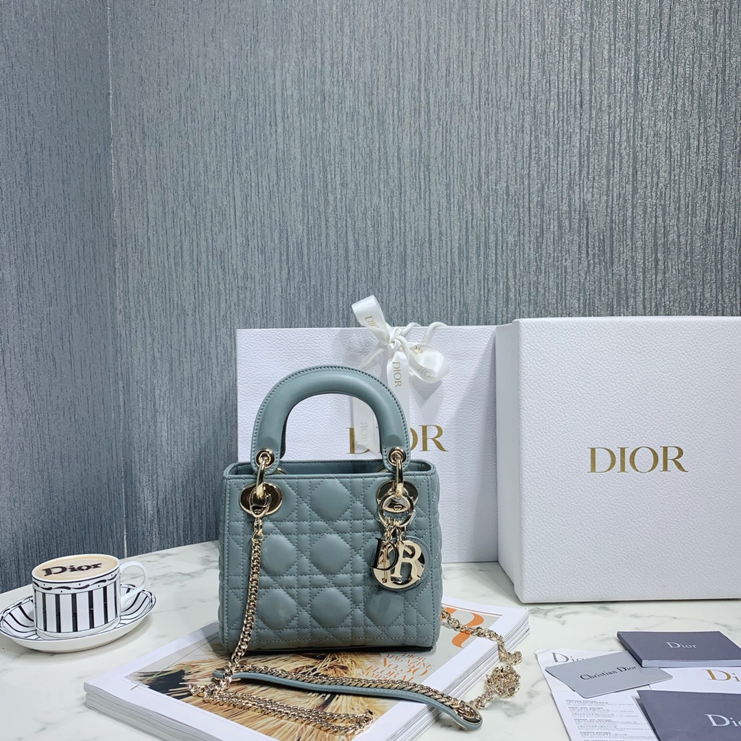 Outlet 1:1 Replica
 Dior Bags Handbags Gold Sewing Sheepskin Lady Chains