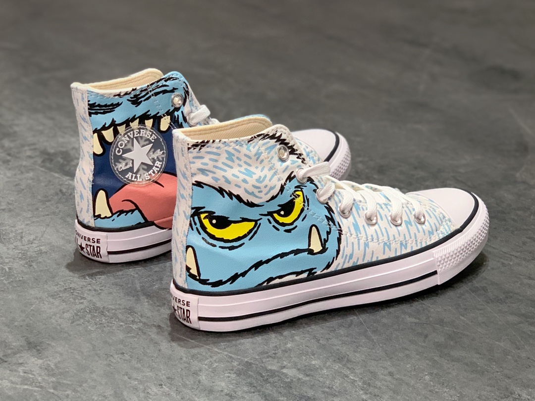 150 CONVERSE匡威官方新款 Converse All Star 雪人印花帆布鞋 货号：169350C
