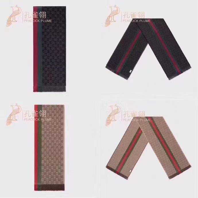 免代购的男款围巾一模一样Gucci重