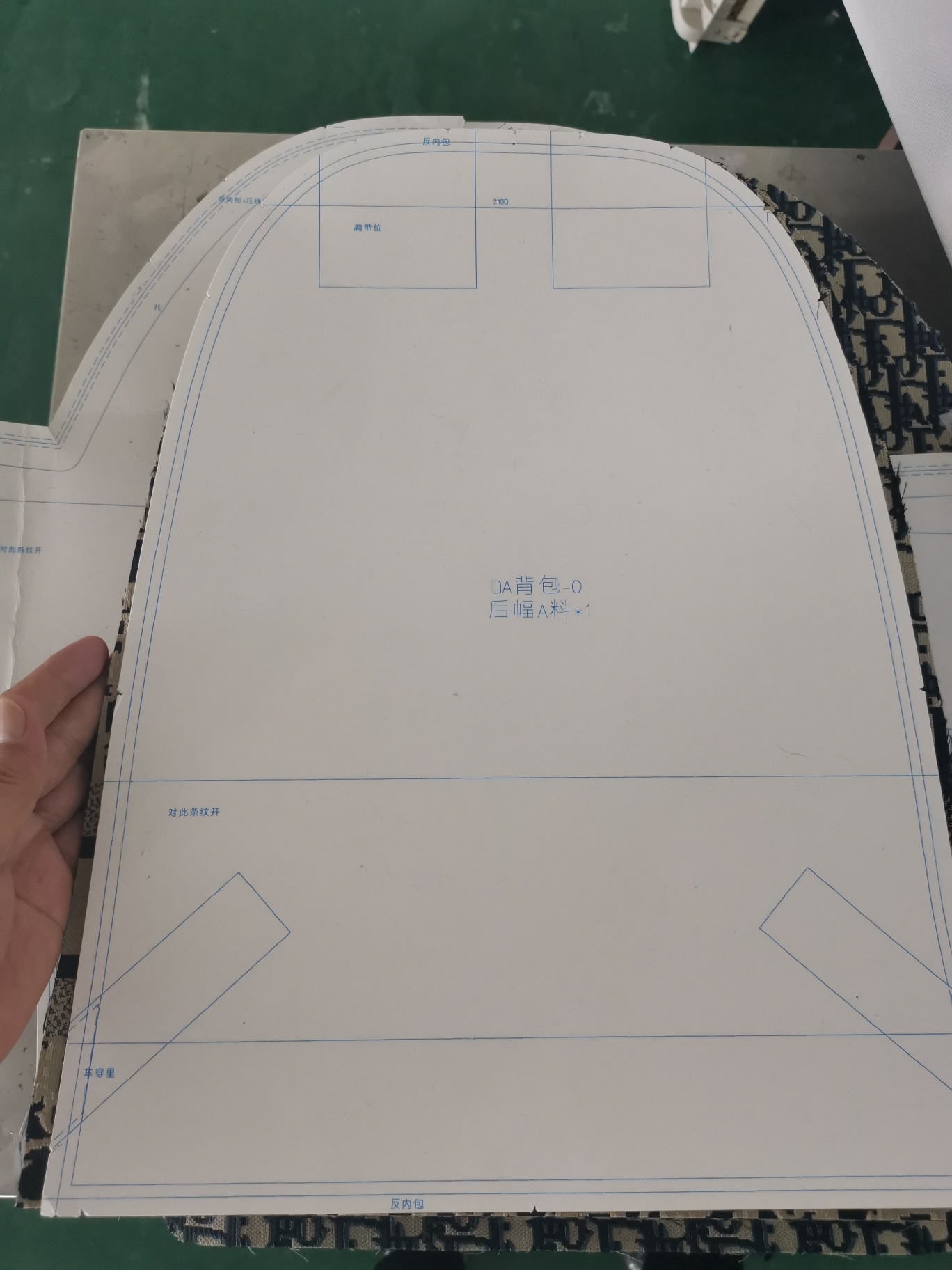 Export Italian Dior backpack order Original backpack cutting picture