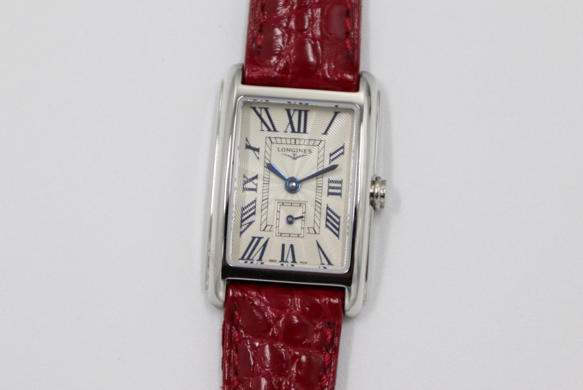 까르띠에 탱크 20.8×32mm 32mm 8848F공장 L178.2 쿼츠 무브먼트 다이아 악어가죽 사파이어 글라스 블루 스틸밴드 레플리카 42552