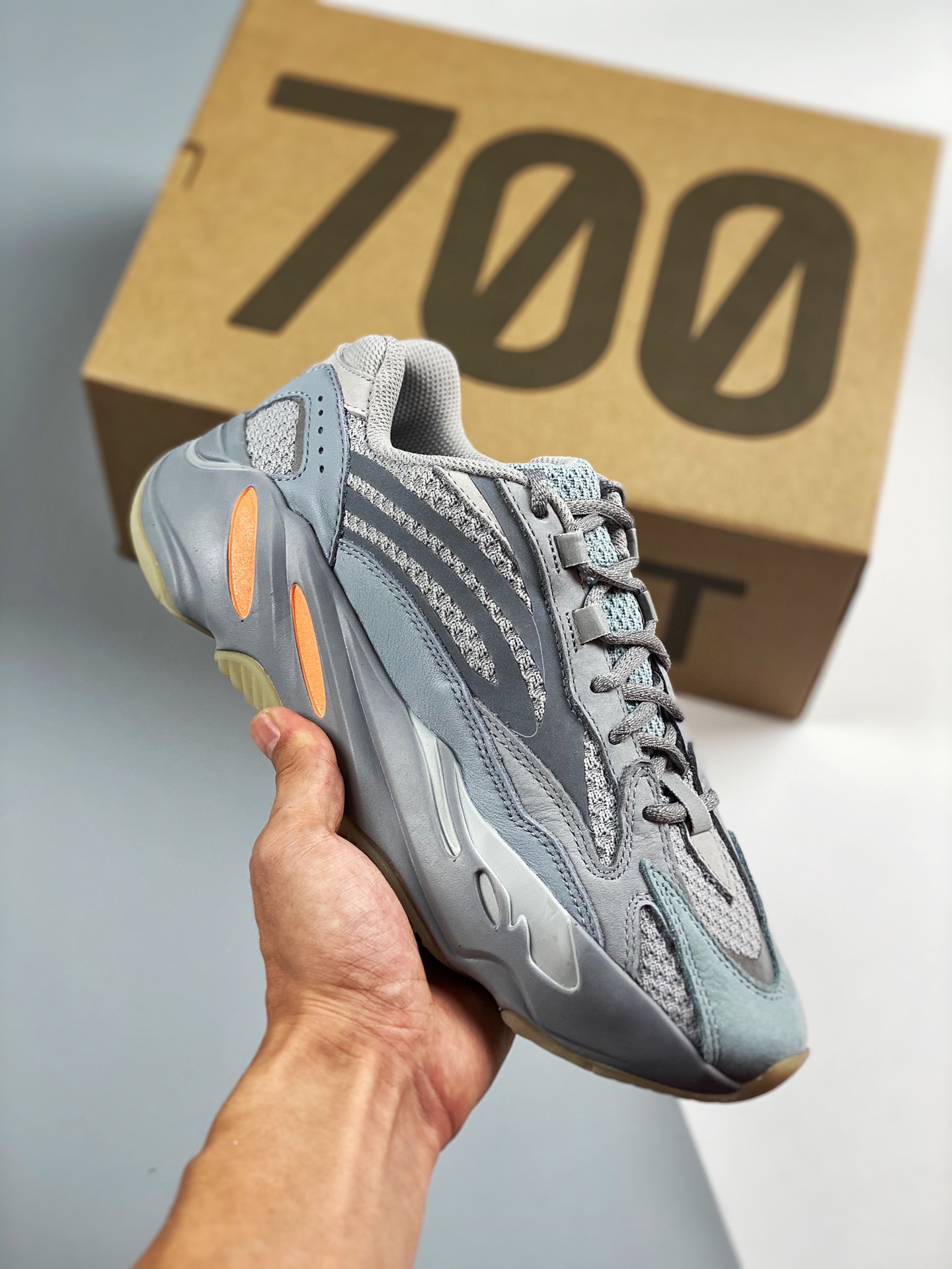 G5 puro original, creando el mayor reconocimiento en toda la red ‼️ Yeezy Boost 700V2 'Inertia', gris inercia, número d…