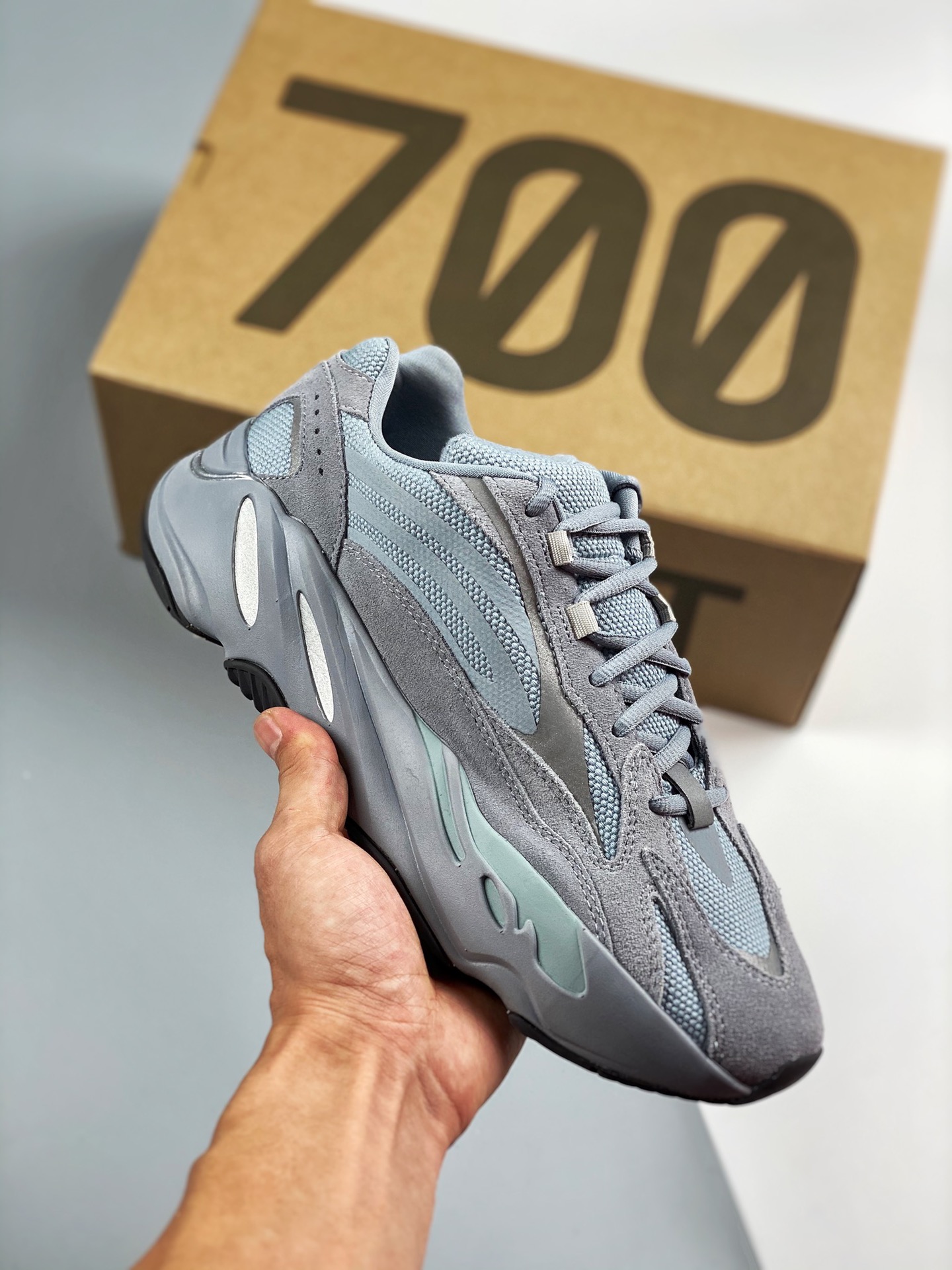G5 puro original, creando el mayor reconocimiento en toda la red ‼️ Yeezy Boost 700V2 'Hospital Blue', azul neblina, nú…