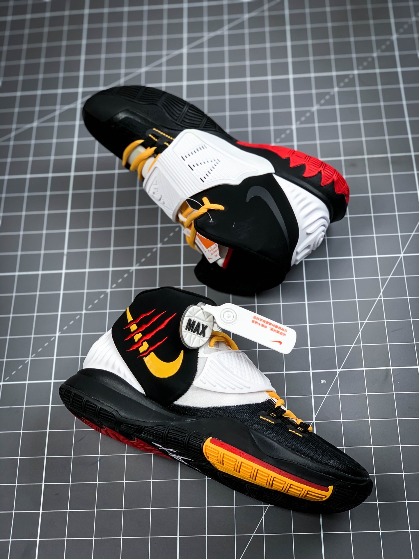 280  灭世纯原版本 Nike Kyrie 6 Bruce Lee 红黑黄，欧文科比李小龙三方联名CJ1290-600