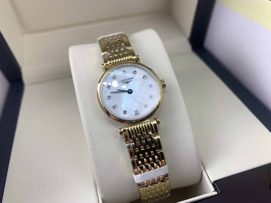 Longines 皇家 浪琴嘉岚系列全黄金贝壳表盘女表