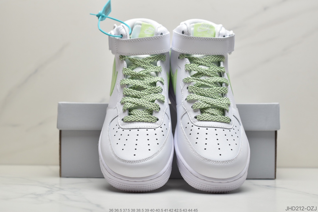 190 公司级耐克Nike Air Force 1 AF1 Mid 空军一号全白366731-910