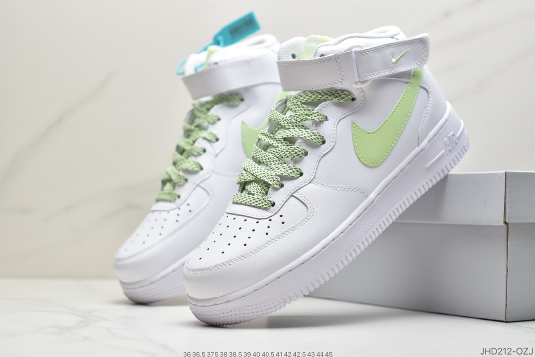 190 公司级耐克Nike Air Force 1 AF1 Mid 空军一号全白366731-910