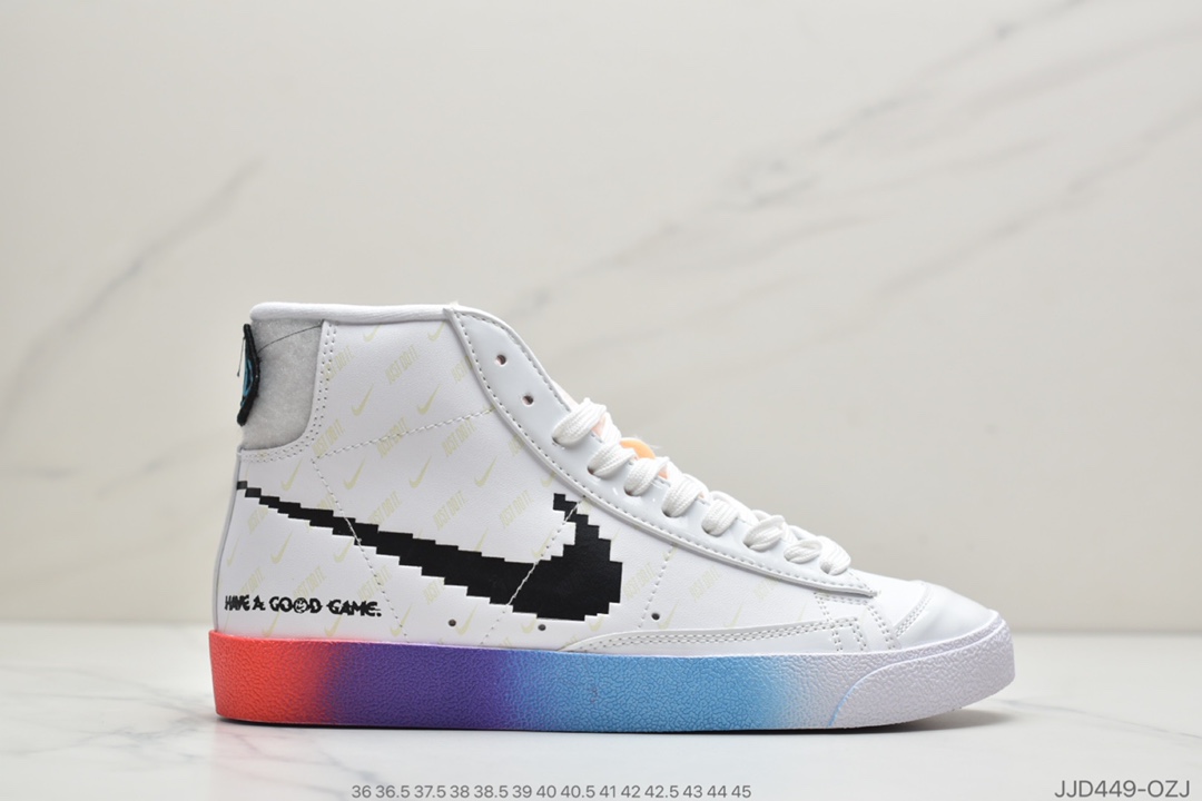 130 真标Nike Blazer Mid ’77 Vintage“ Have A Good Game”电玩 开拓者高帮休闲板鞋 DC3280-101
