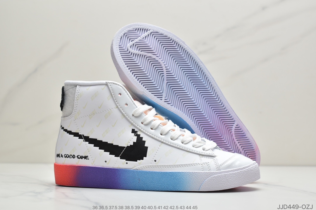 130 真标Nike Blazer Mid ’77 Vintage“ Have A Good Game”电玩 开拓者高帮休闲板鞋 DC3280-101
