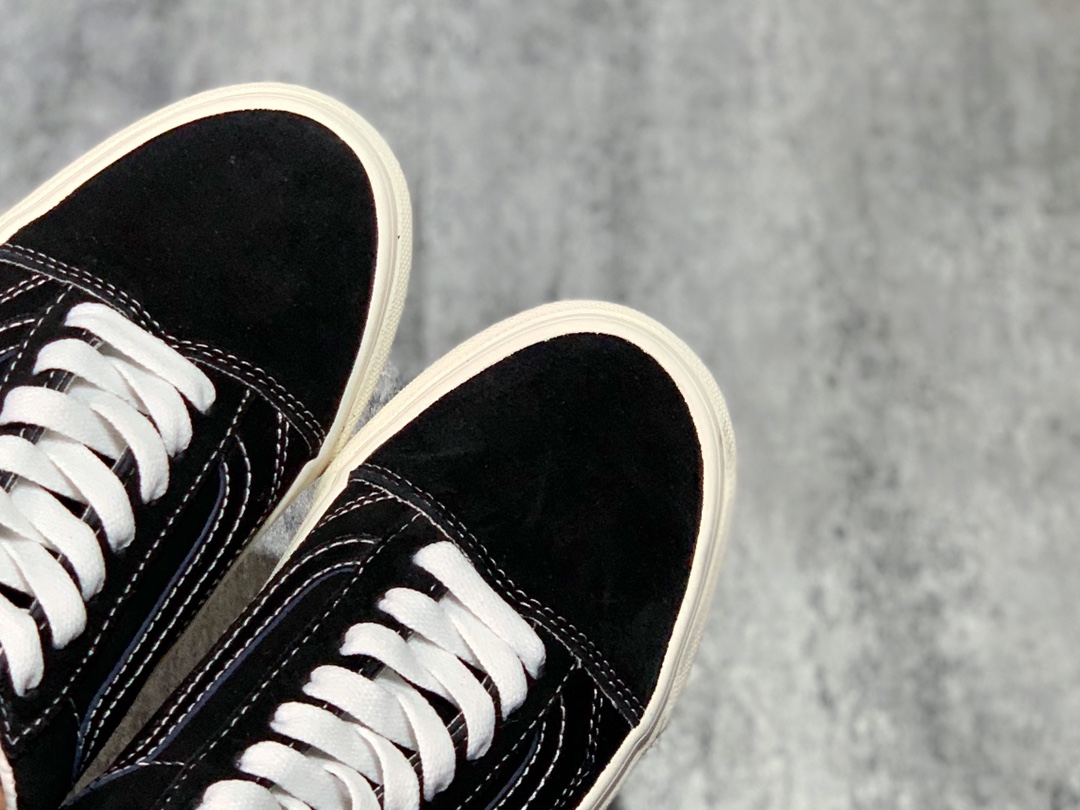 150 上脚效果炸裂秋冬麂皮系列第一弹 Vans Pig Suede Old Skool 万斯 麂皮黑武士