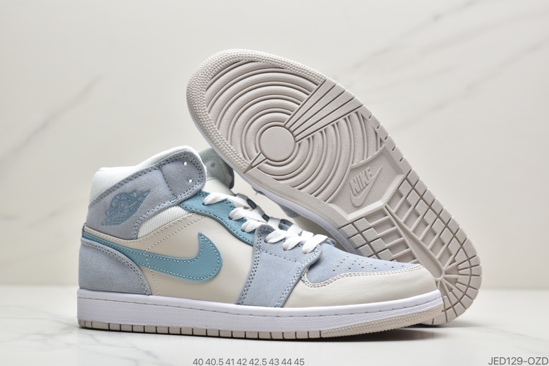 150 真标Air Jordan 1 Mid“小灰蓝”登场DA4666-100