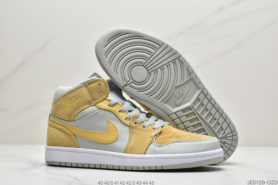 150 真标Air Jordan 1 Mid“小灰蓝”登场DA4666-100