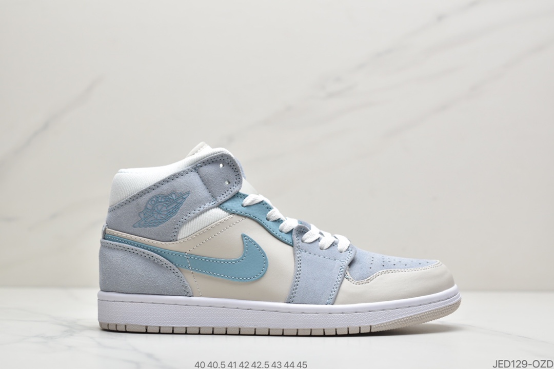 150 真标Air Jordan 1 Mid“小灰蓝”登场DA4666-100