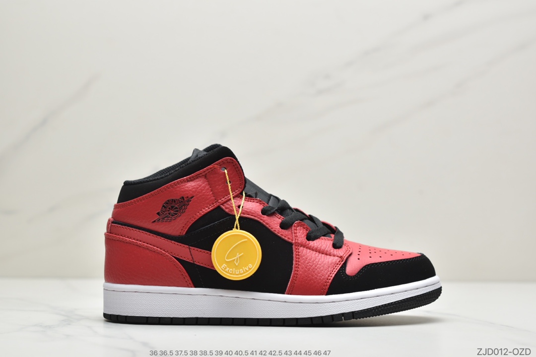 230 公司级乔丹一代AJ1中帮 Air Jordan 1 Mid  黑红小禁穿