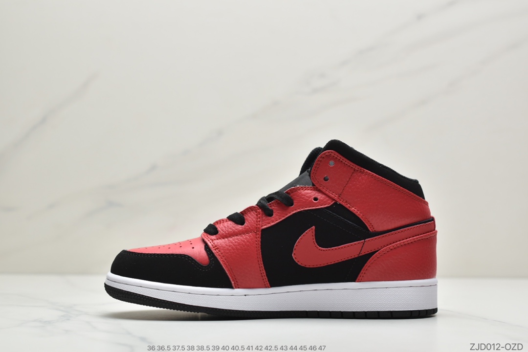 230 公司级乔丹一代AJ1中帮 Air Jordan 1 Mid  黑红小禁穿