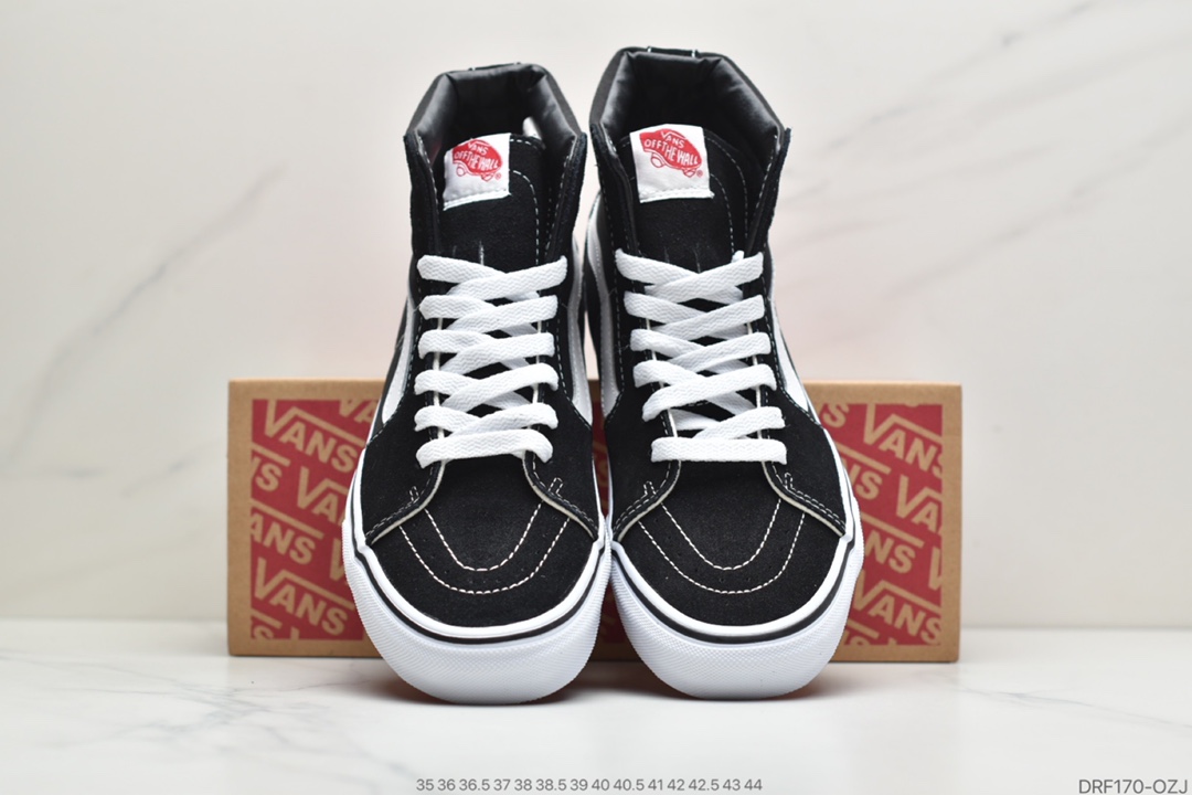 120 真标万斯VANS范斯SK8-Hi黑白经典系列高帮