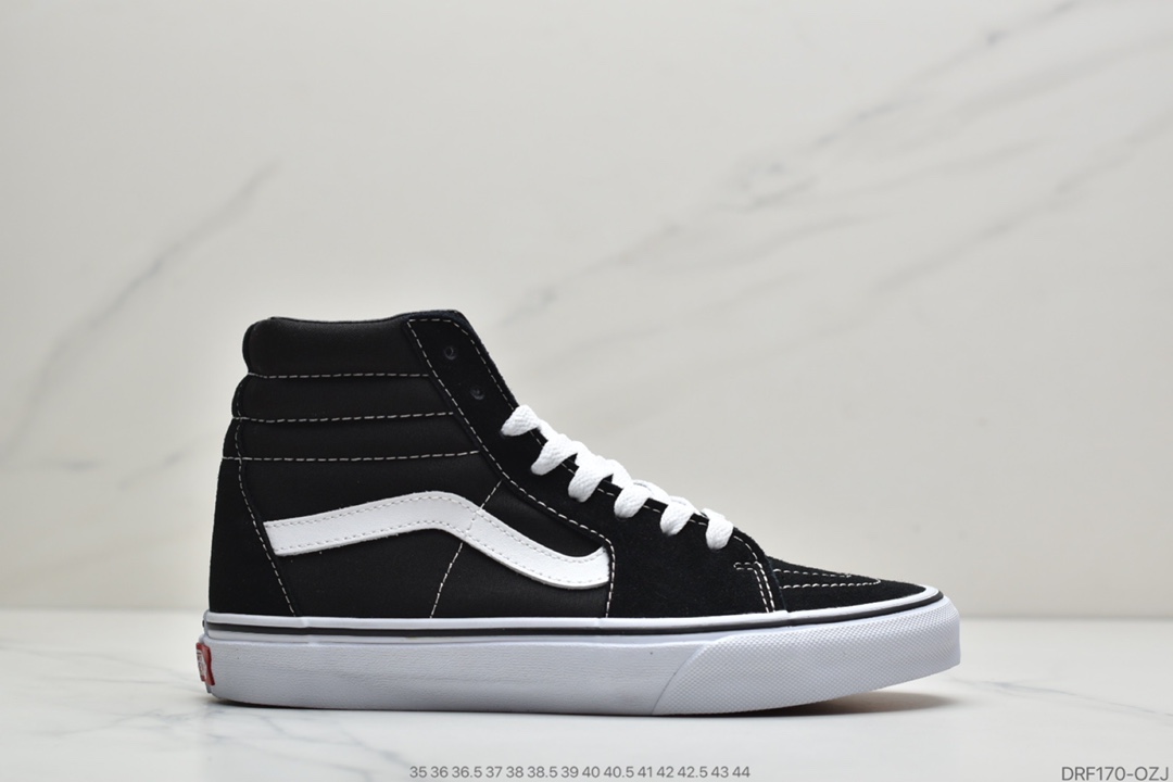 120 真标万斯VANS范斯SK8-Hi黑白经典系列高帮