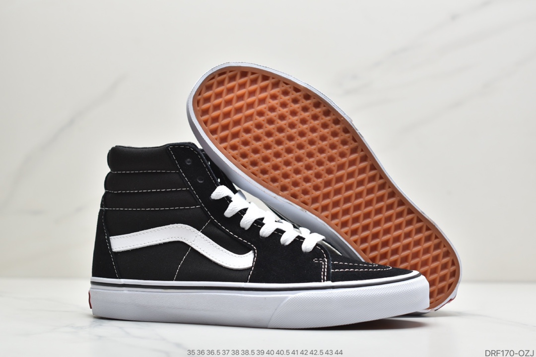 120 真标万斯VANS范斯SK8-Hi黑白经典系列高帮