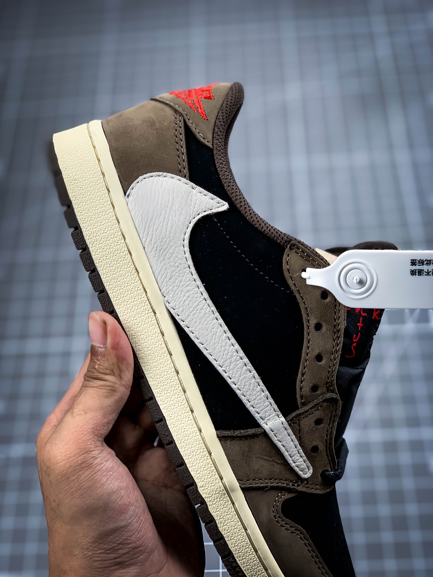 400  纯原版本Travis Scott x Air Jordan 1 Low AJ1乔1低帮倒钩 TS联名款运动休闲板鞋 CQ4277-001