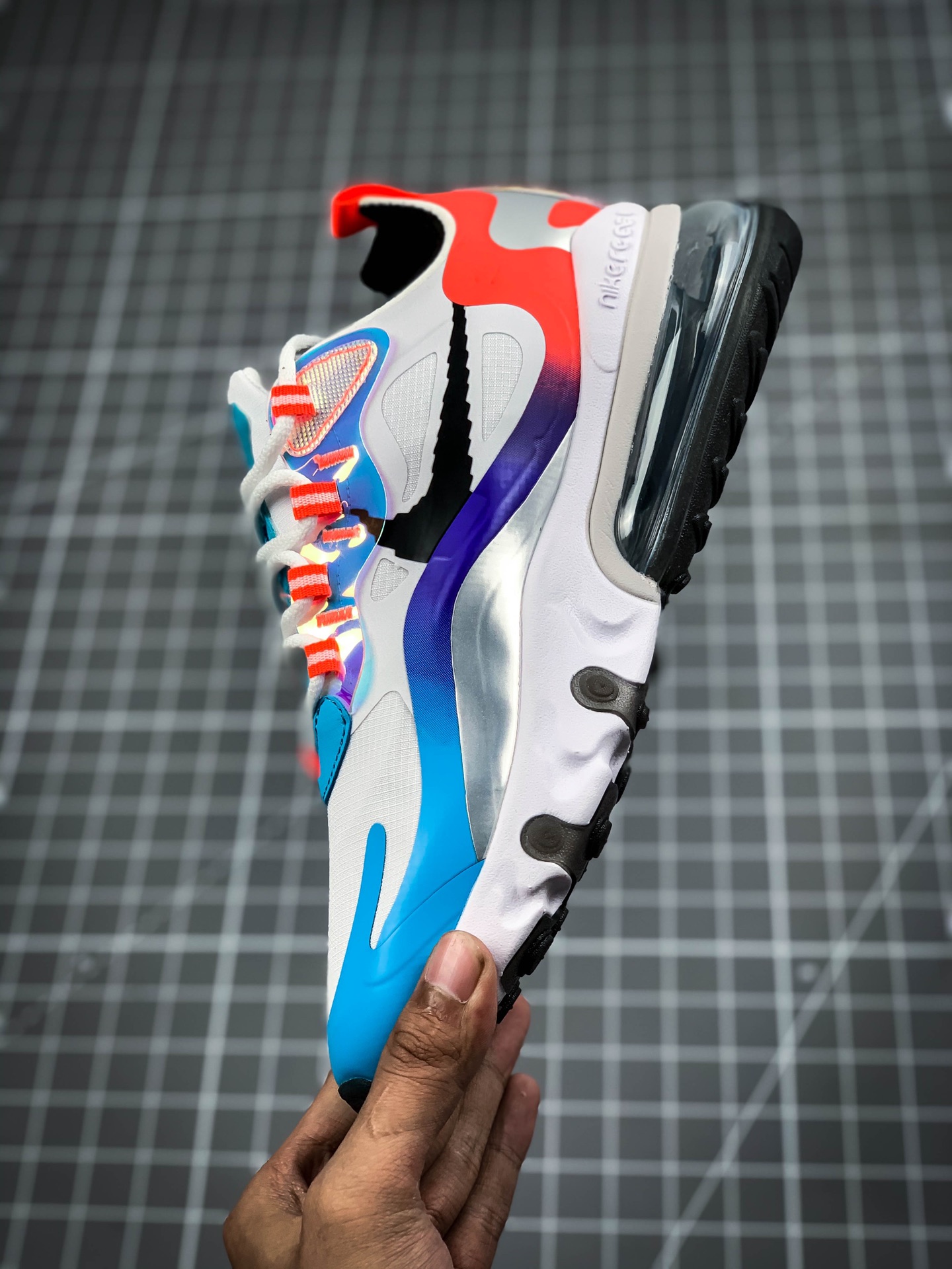 200 首发出货 【公司级 MAX270系列】NIKE 耐克MAX270 电玩 英雄联盟 跑鞋   蓝白红 DC0833-101