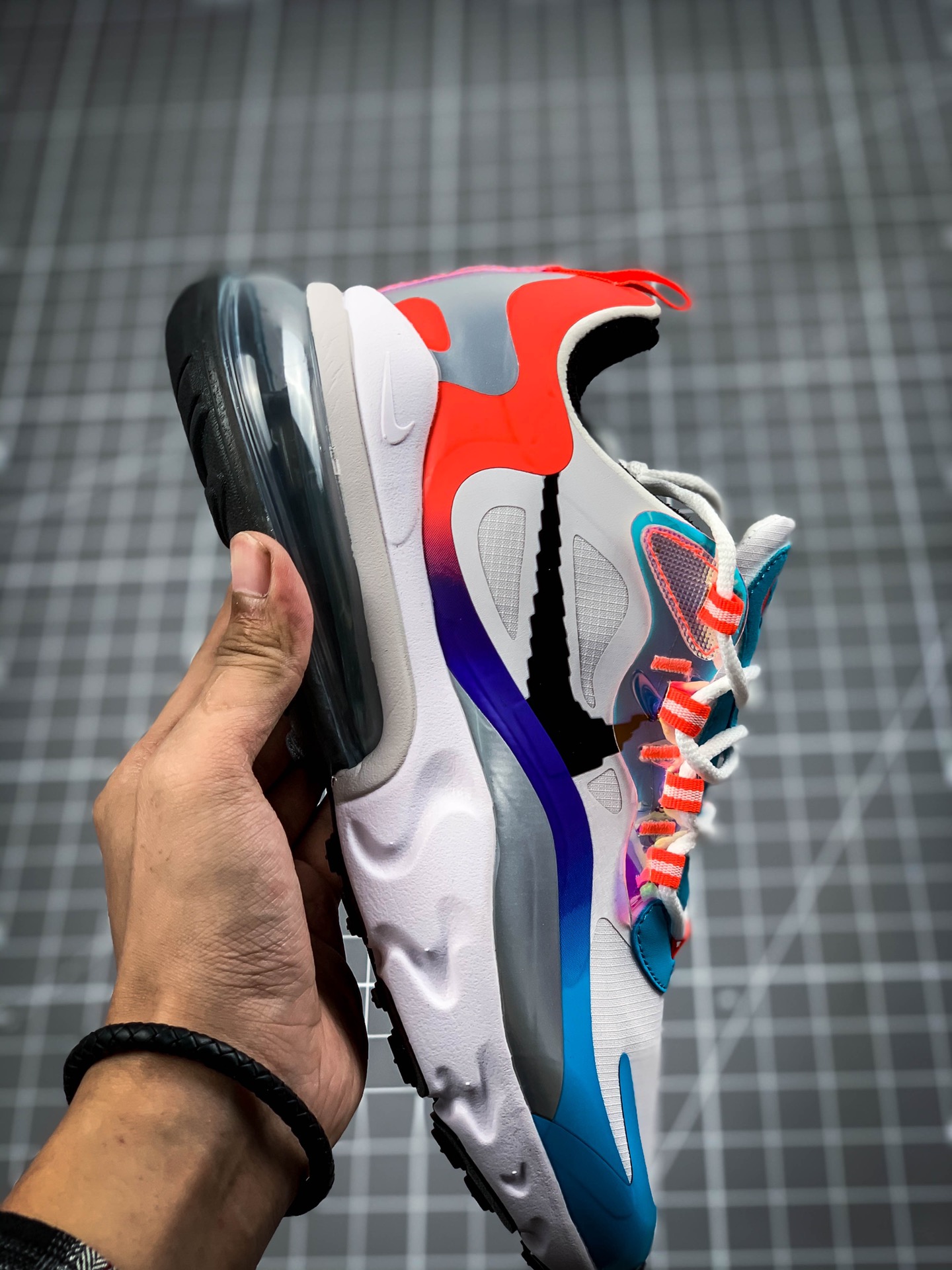 200 首发出货 【公司级 MAX270系列】NIKE 耐克MAX270 电玩 英雄联盟 跑鞋   蓝白红 DC0833-101