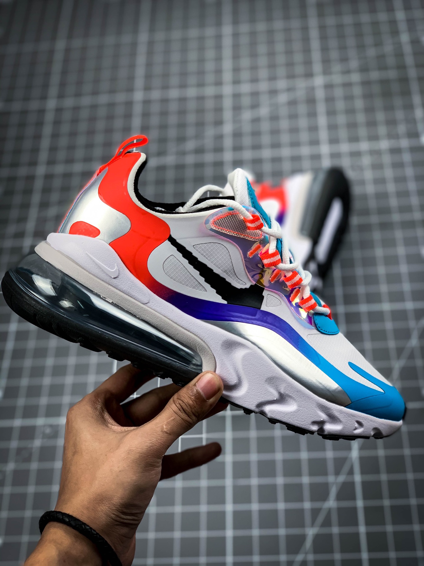200 首发出货 【公司级 MAX270系列】NIKE 耐克MAX270 电玩 英雄联盟 跑鞋   蓝白红 DC0833-101