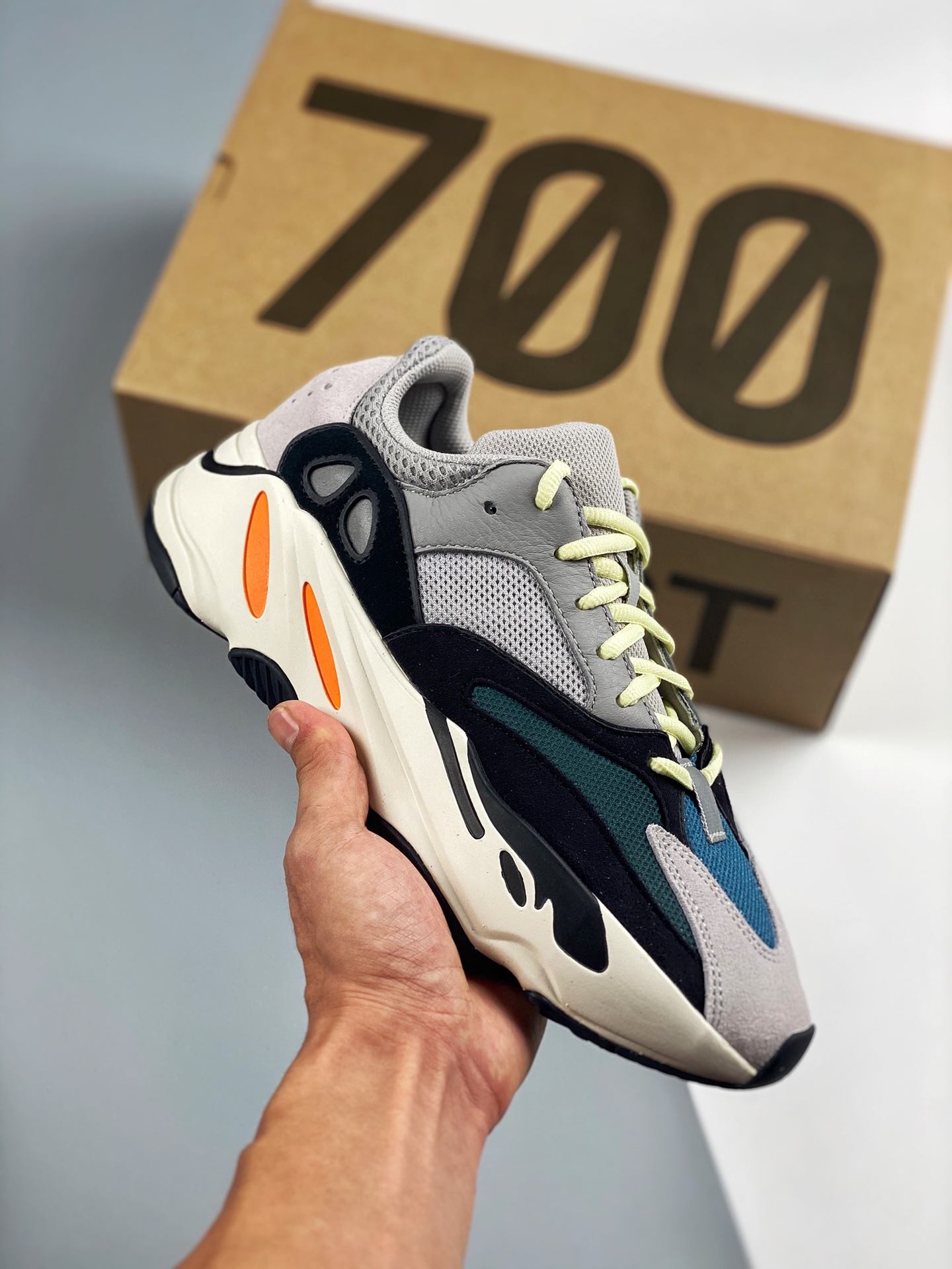 G5 puro original, creando el más alto reconocimiento en toda la red‼ AD Yeezy 700 Wave Runner gris original, número de …