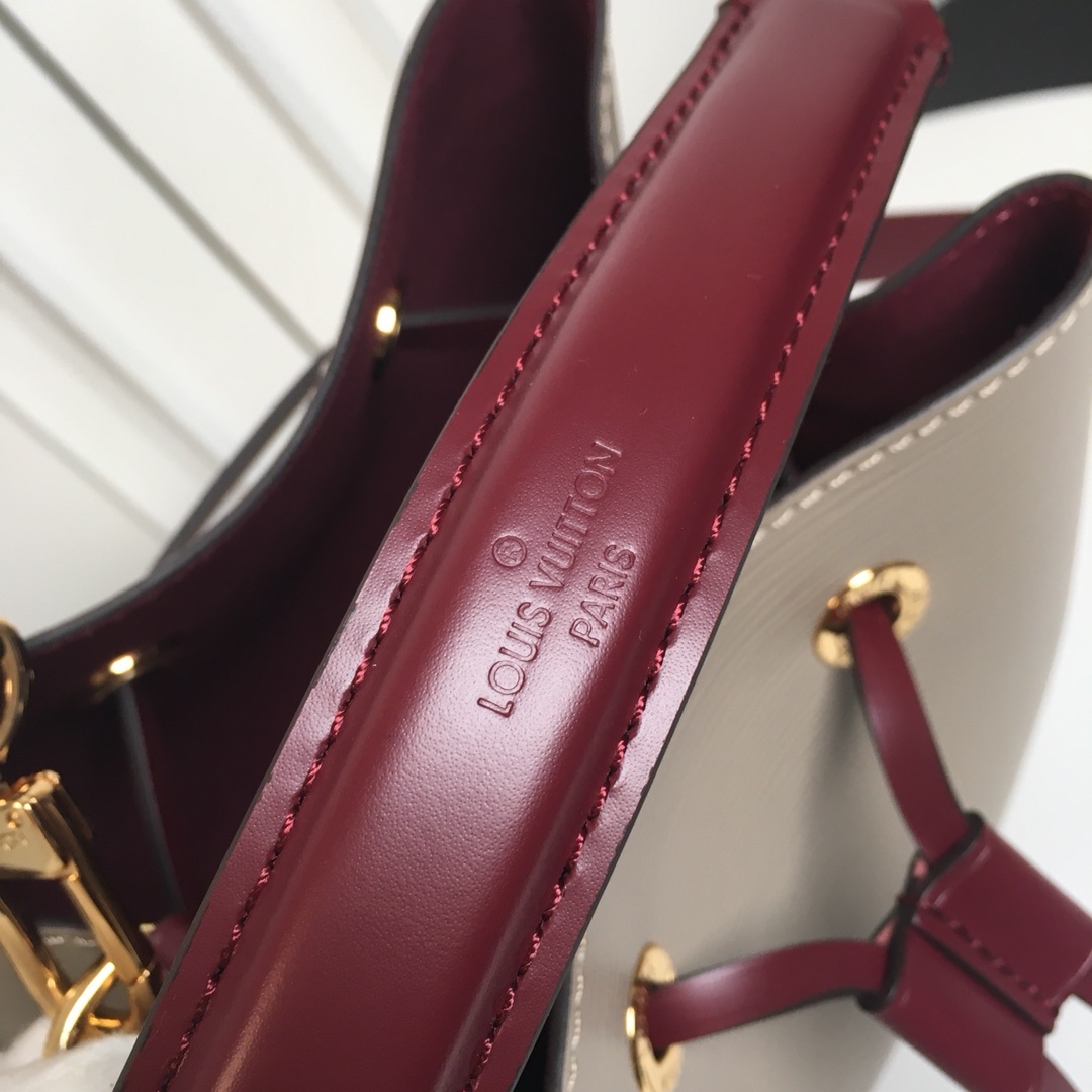 M52853【顶级原单】象灰色 顶级原单本款 NéoNoé BB 迷你水桶包融合 Epi 粒面皮革和光滑