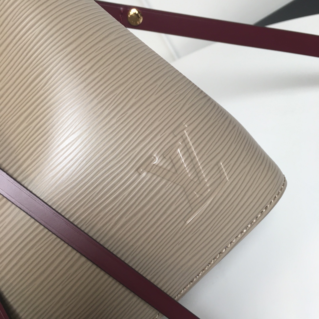 M52853【顶级原单】象灰色 顶级原单本款 NéoNoé BB 迷你水桶包融合 Epi 粒面皮革和光滑