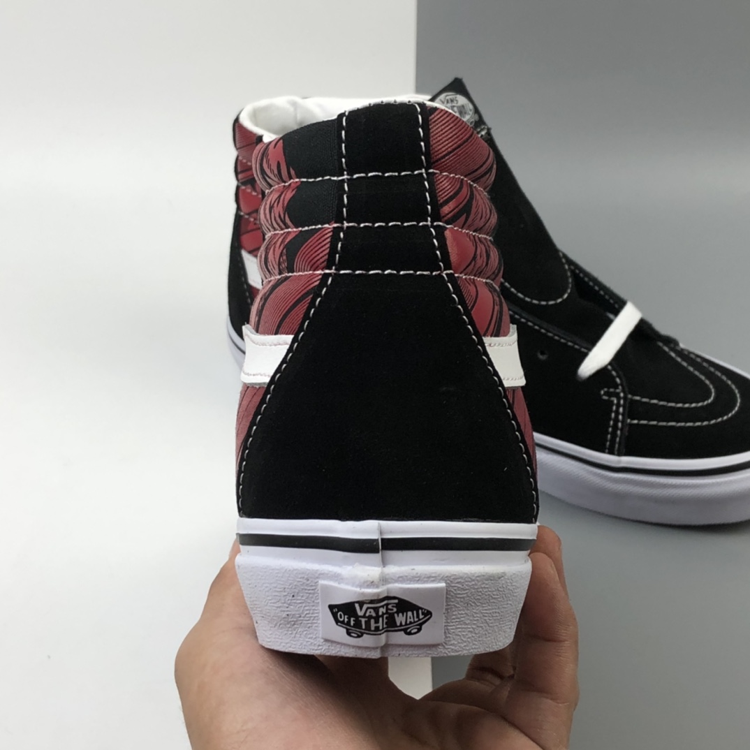 160 Vans Sk8-Hi 秋冬新款侧边拼色条纹高帮休闲职业滑板鞋 VN0A4U3C2C5