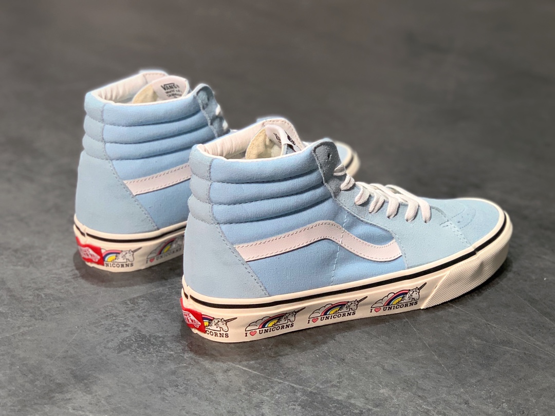 150 Vans网红元素 独角兽再度来袭 Vans SK8-Hi Unicorn  万斯 独角兽低帮硫化板鞋