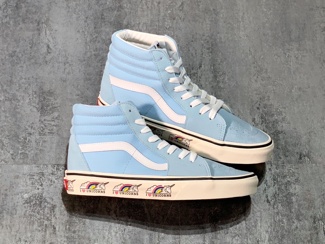150 Vans网红元素 独角兽再度来袭 Vans SK8-Hi Unicorn  万斯 独角兽低帮硫化板鞋