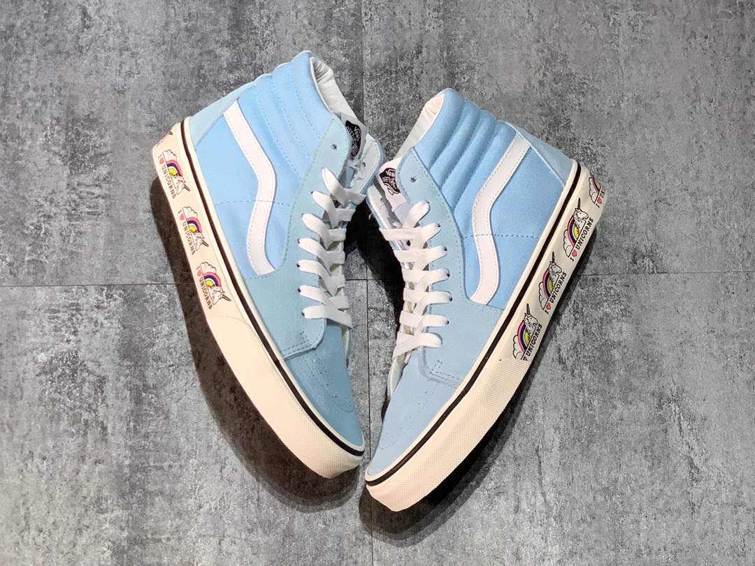 150 Vans网红元素 独角兽再度来袭 Vans SK8-Hi Unicorn  万斯 独角兽低帮硫化板鞋