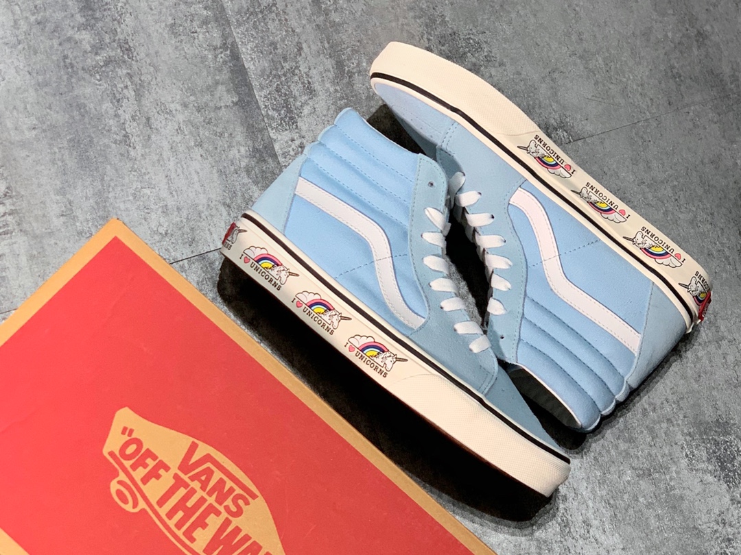 150 Vans网红元素 独角兽再度来袭 Vans SK8-Hi Unicorn  万斯 独角兽低帮硫化板鞋
