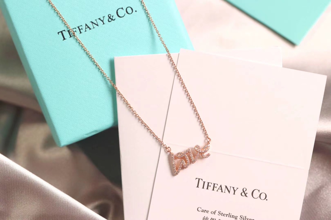 Tiffany & Co. Tiffany&Co. Love 字母锁骨项链