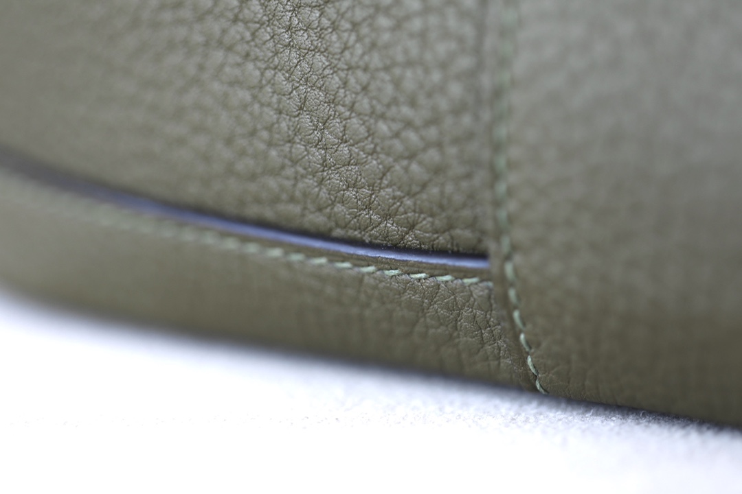 Elegant Negonda Leather Garden Party 36 Tote Bag - Olive Green 6 i1603360729 5042 5