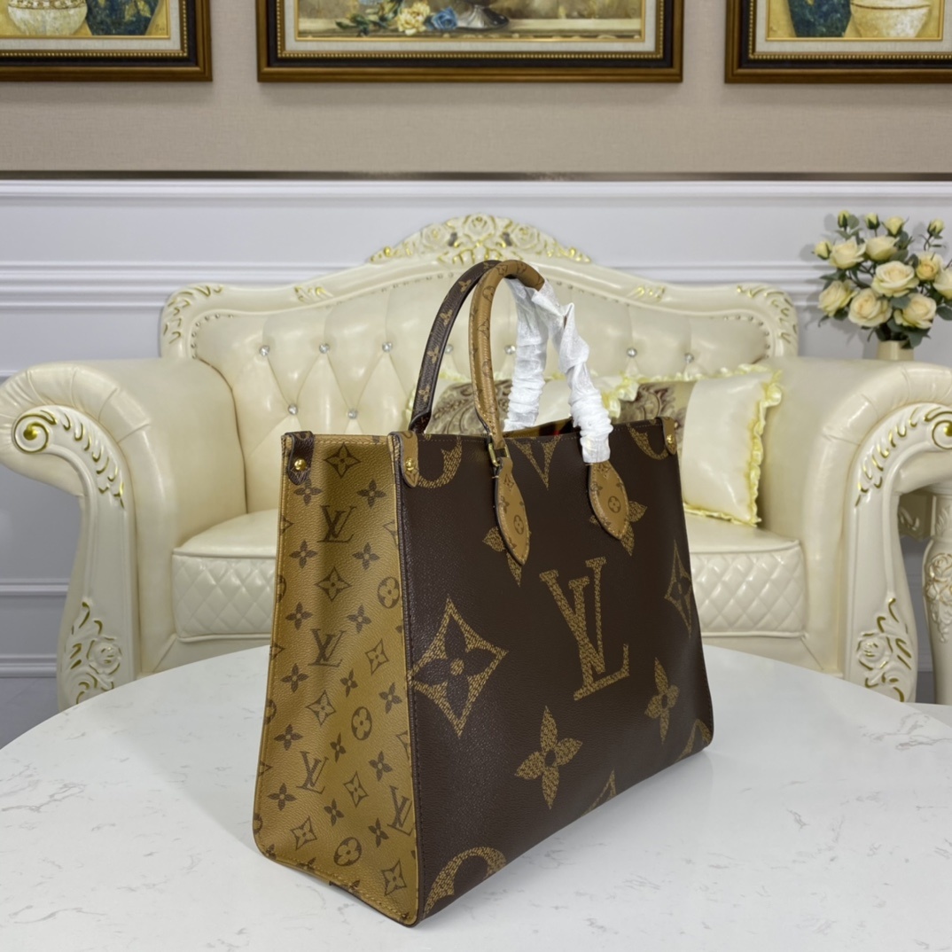 顶级原单ONTHEGO购物包袋中手号袋M4532145039Onthego中号手将袋经典Monogram