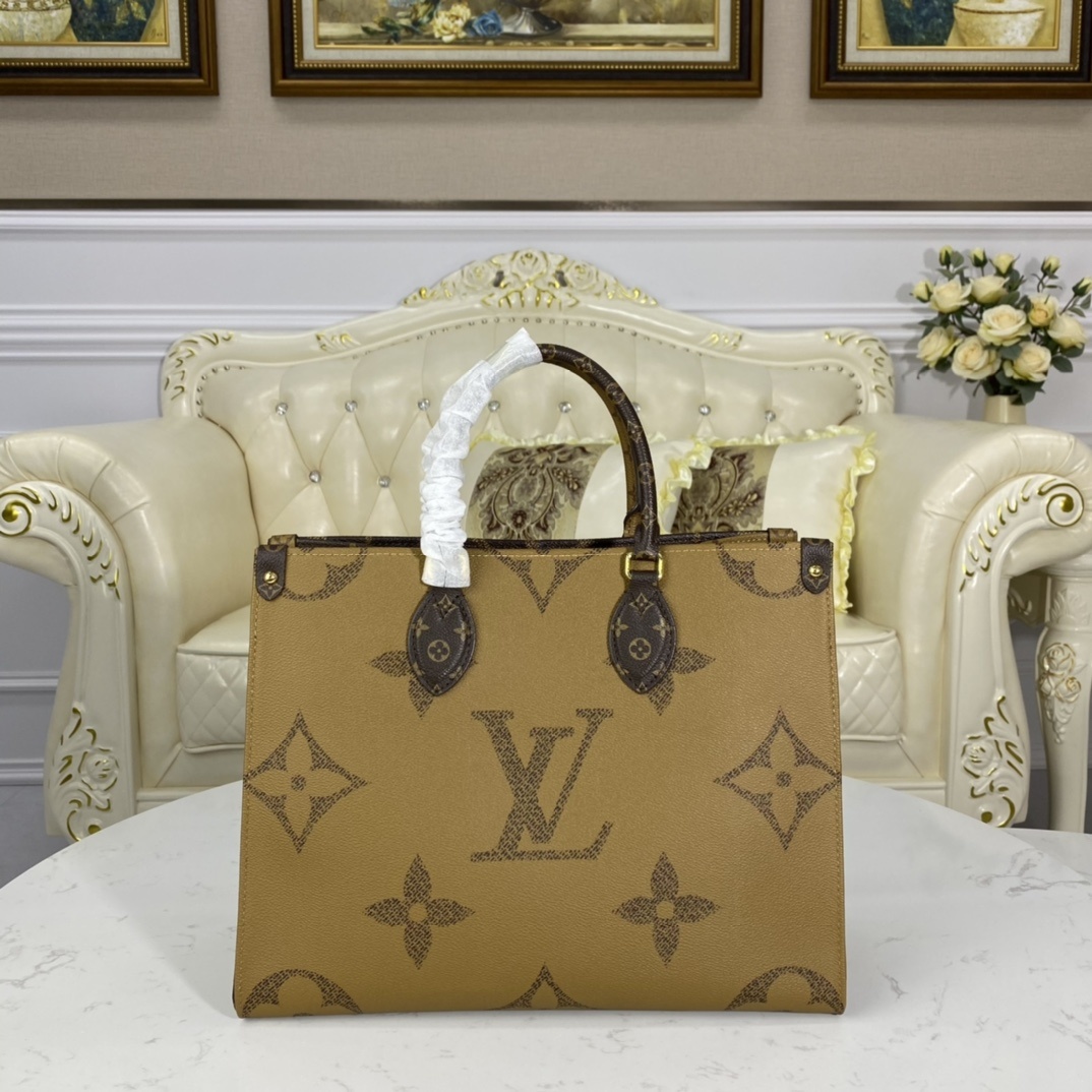 顶级原单ONTHEGO购物包袋中手号袋M4532145039Onthego中号手将袋经典Monogram