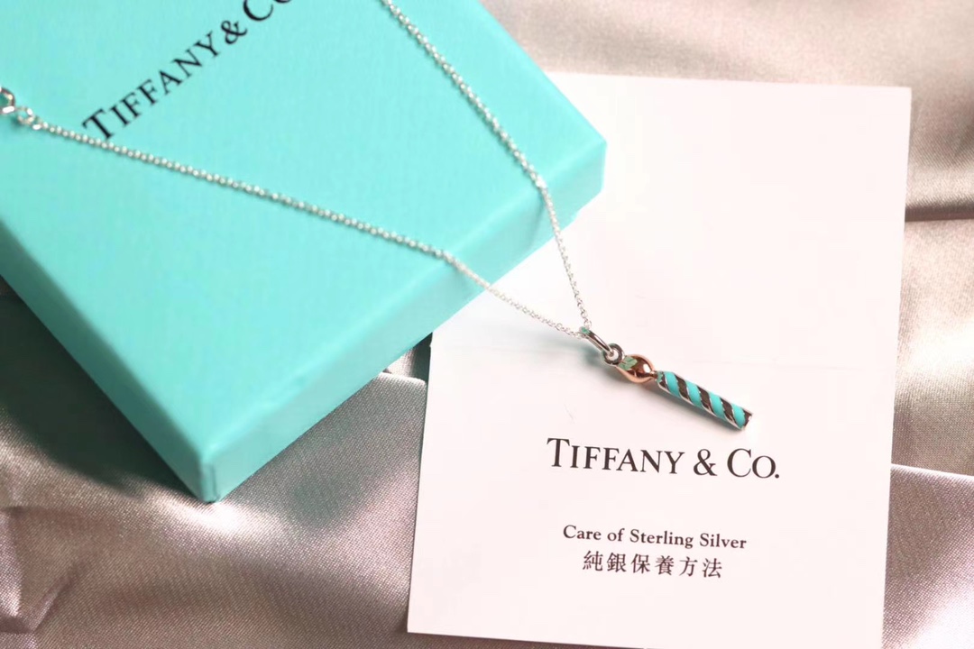Tiffany & Co. Tiffany&Co.珐琅烤漆蜡烛项链