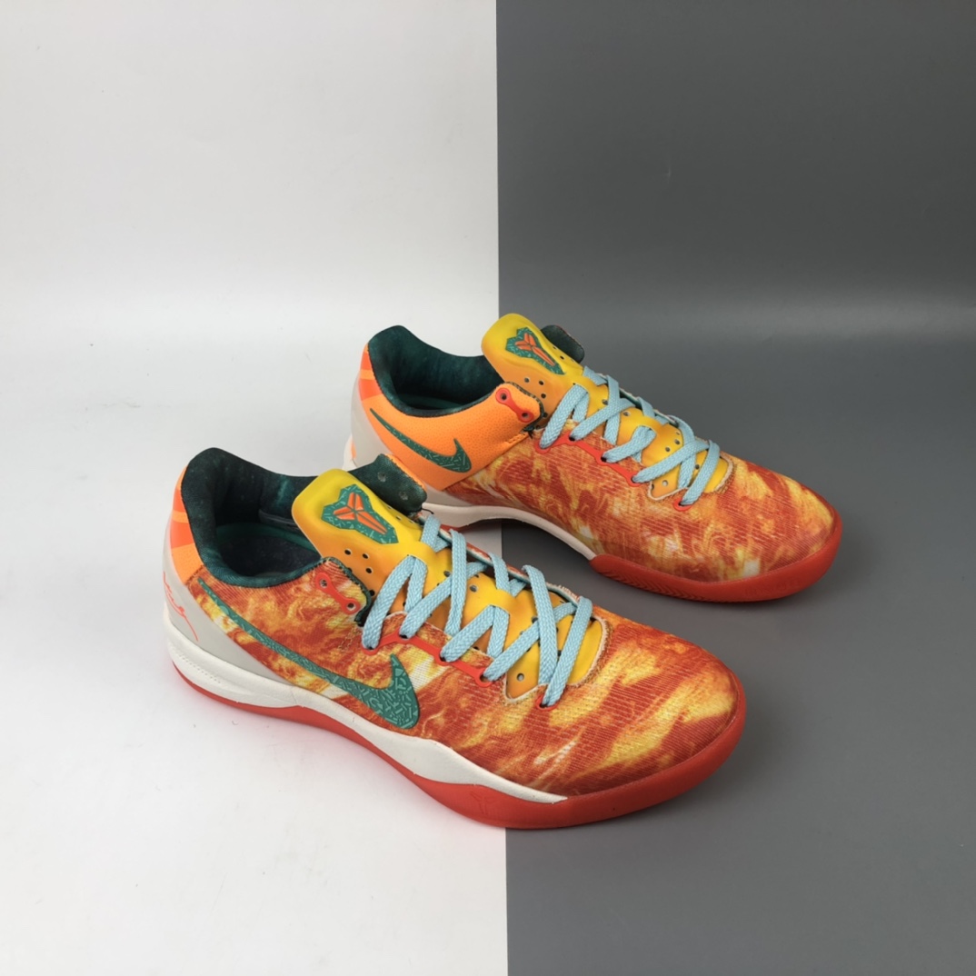 270 Nike Kobe 8 System 科比八代低帮运动篮球鞋“全明星番茄蛋汤”587580-800