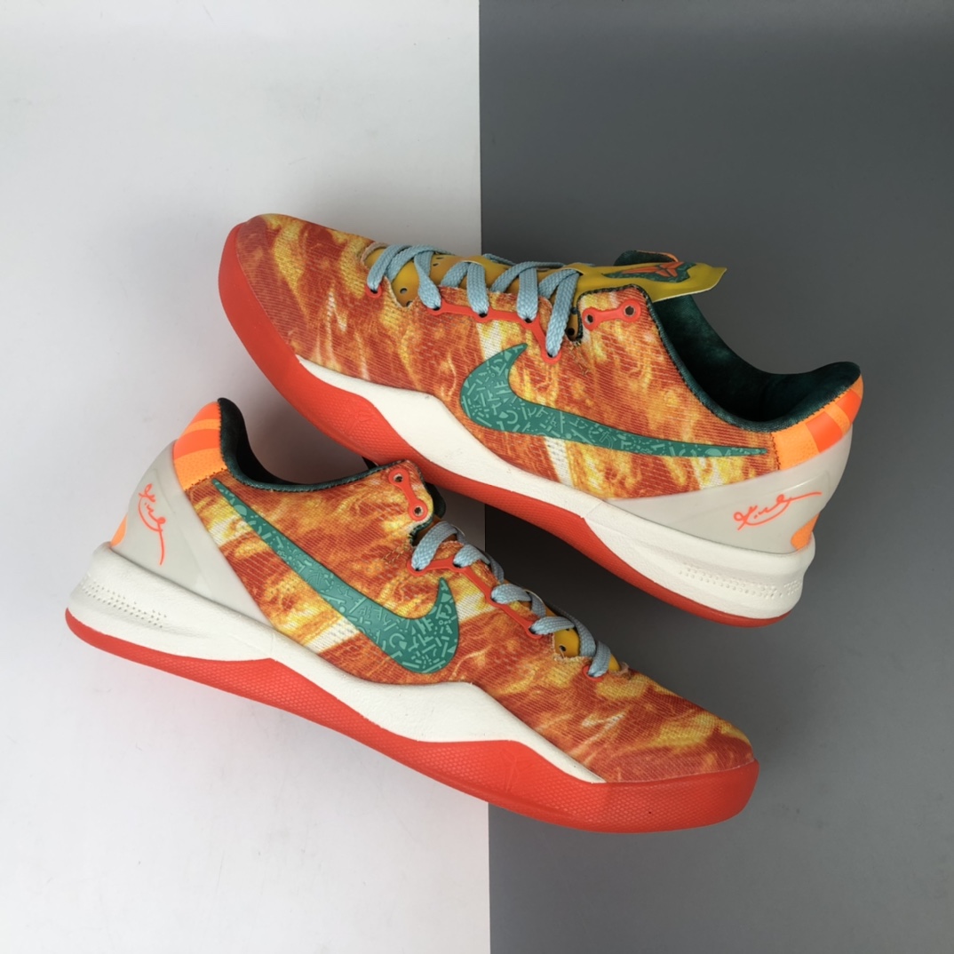 270 Nike Kobe 8 System 科比八代低帮运动篮球鞋“全明星番茄蛋汤”587580-800