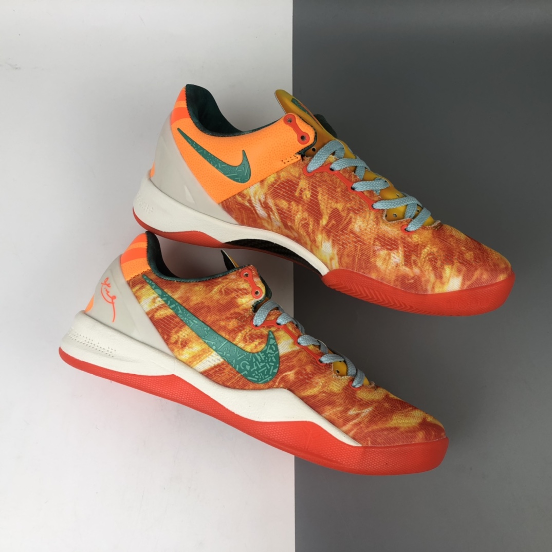 270 Nike Kobe 8 System 科比八代低帮运动篮球鞋“全明星番茄蛋汤”587580-800