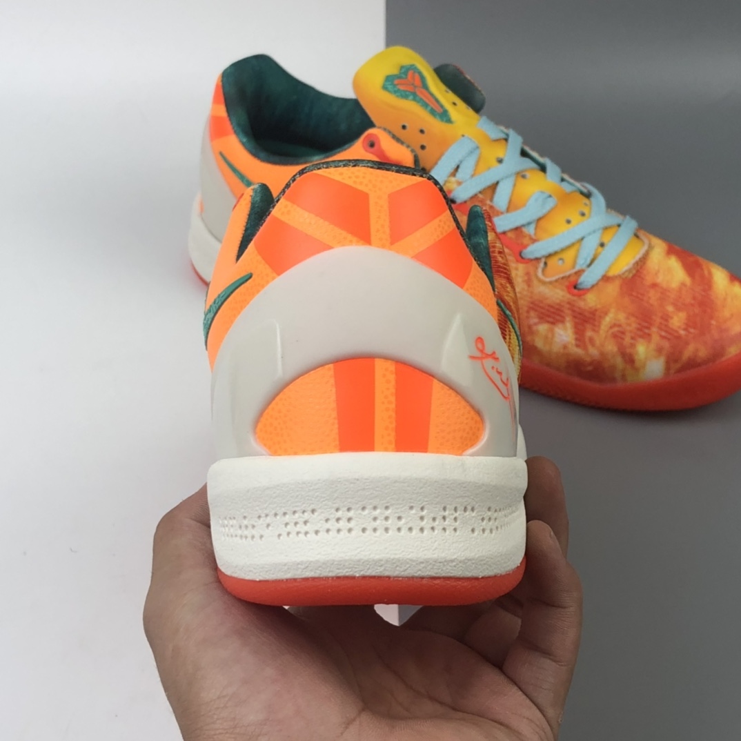 270 Nike Kobe 8 System 科比八代低帮运动篮球鞋“全明星番茄蛋汤”587580-800