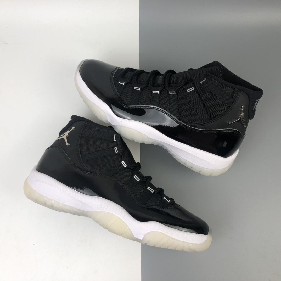 420 Air Jordan 11 25th Anniversary”Black Silver Eyelets”  CT8012-011