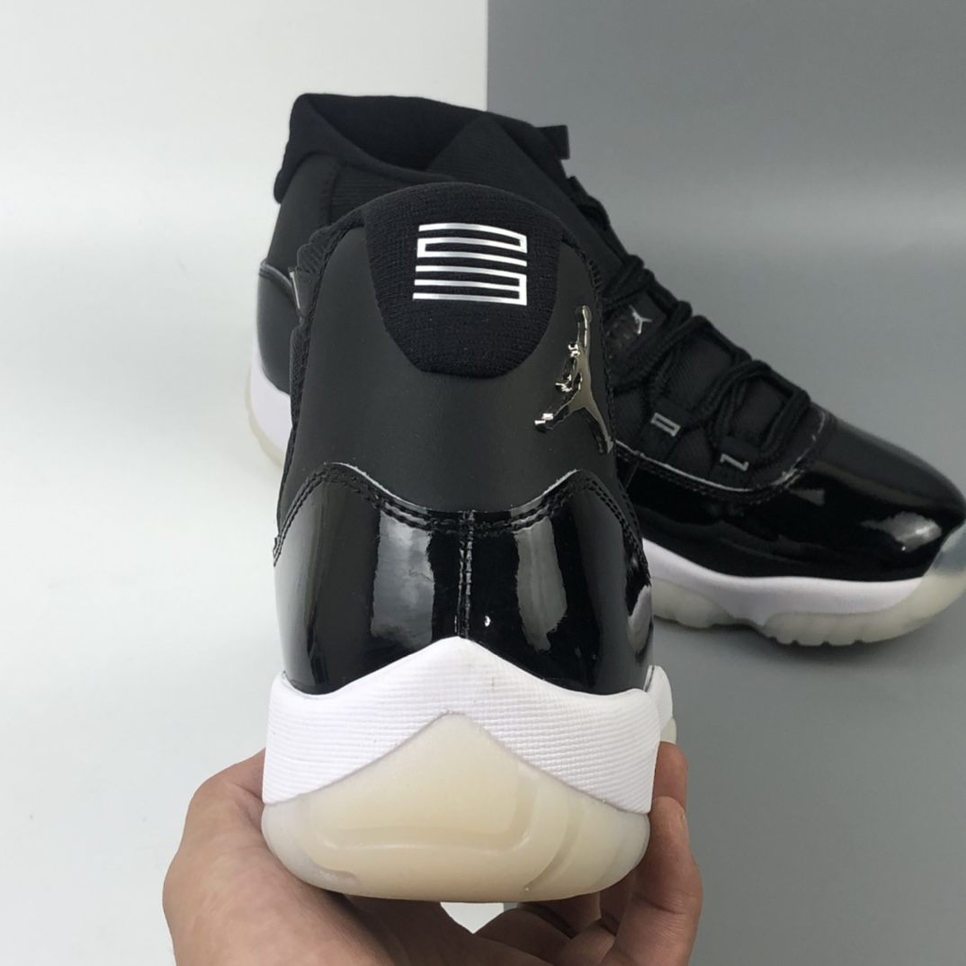 420 Air Jordan 11 25th Anniversary”Black Silver Eyelets”  CT8012-011