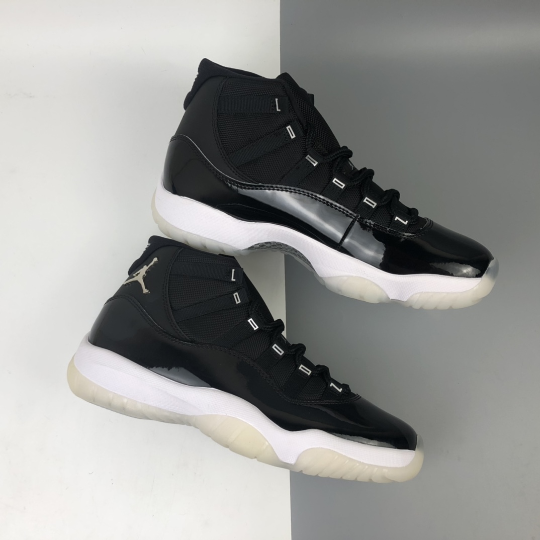 420 Air Jordan 11 25th Anniversary”Black Silver Eyelets”  CT8012-011