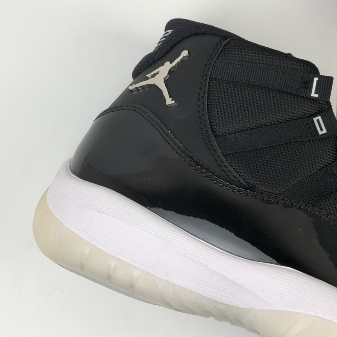 420 Air Jordan 11 25th Anniversary”Black Silver Eyelets”  CT8012-011