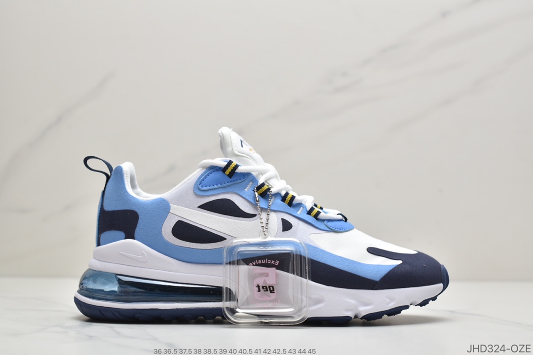 190 公司级耐克max270气垫系列React Air Max 270 高桥盾网纱系列 CT1264-104