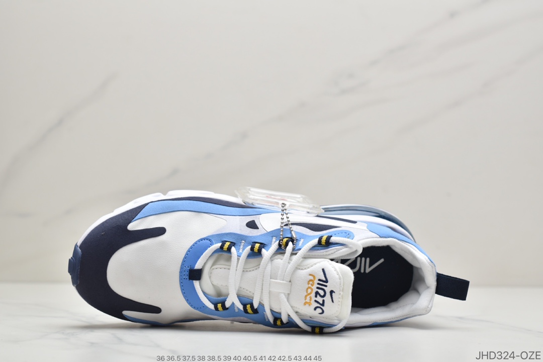 190 公司级耐克max270气垫系列React Air Max 270 高桥盾网纱系列 CT1264-104