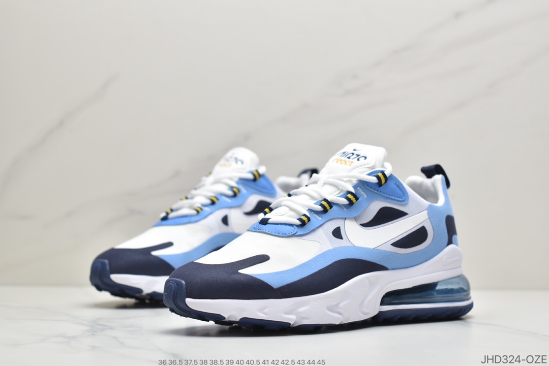 190 公司级耐克max270气垫系列React Air Max 270 高桥盾网纱系列 CT1264-104